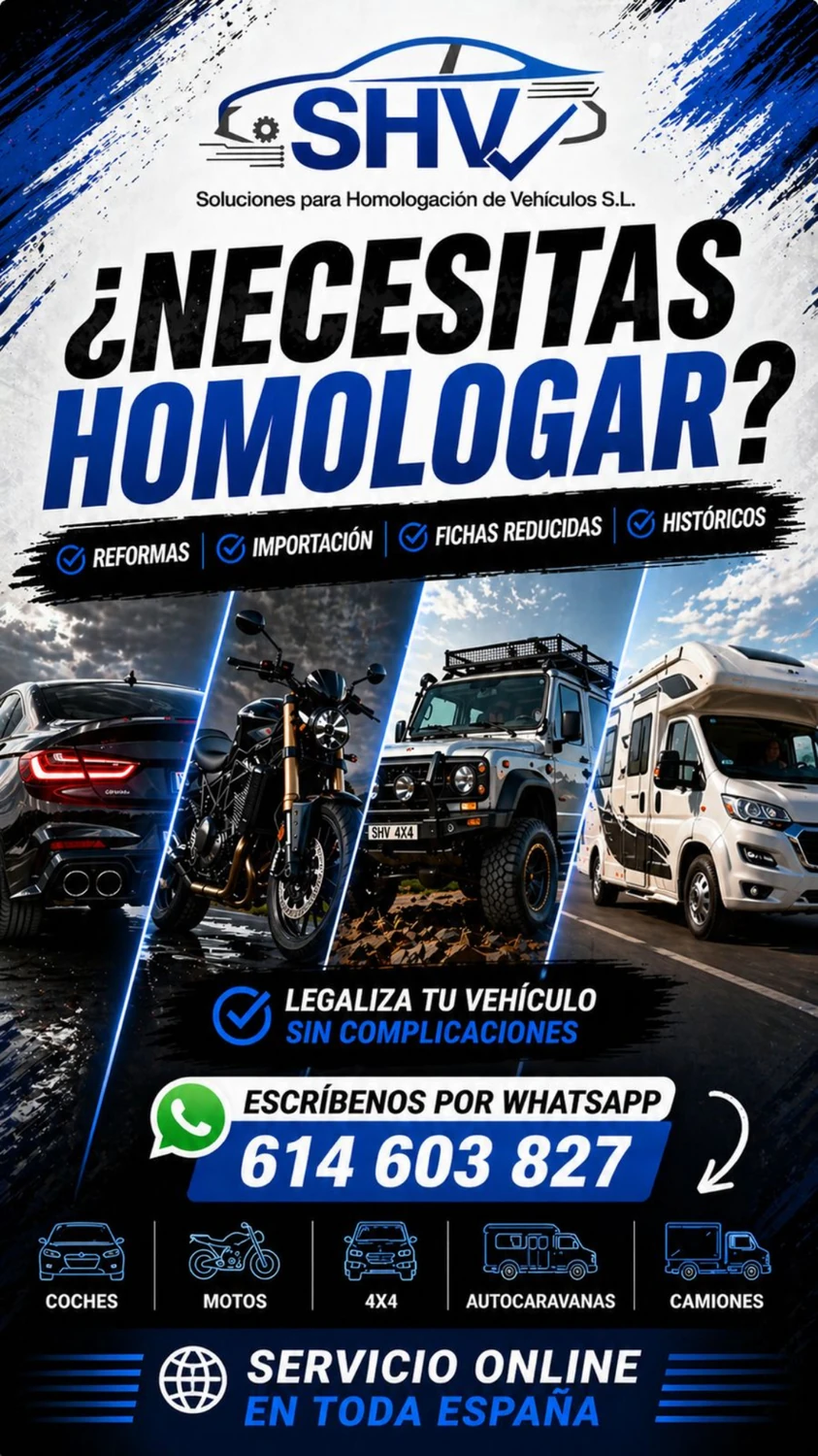 SHV SL: reformas, importación, fichas reducidas, históricos y servicio online en toda España